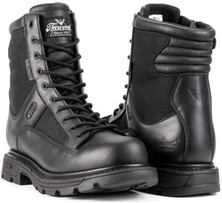Тактические ботинки Thorogood GEN-Flex2 8 с боковой молнией, водонепроницаемые, черные, для мужчин и женщин- легкая кожа и нейлон с противоскользящей подошвой; соответствуют стандарту EH — фото 3