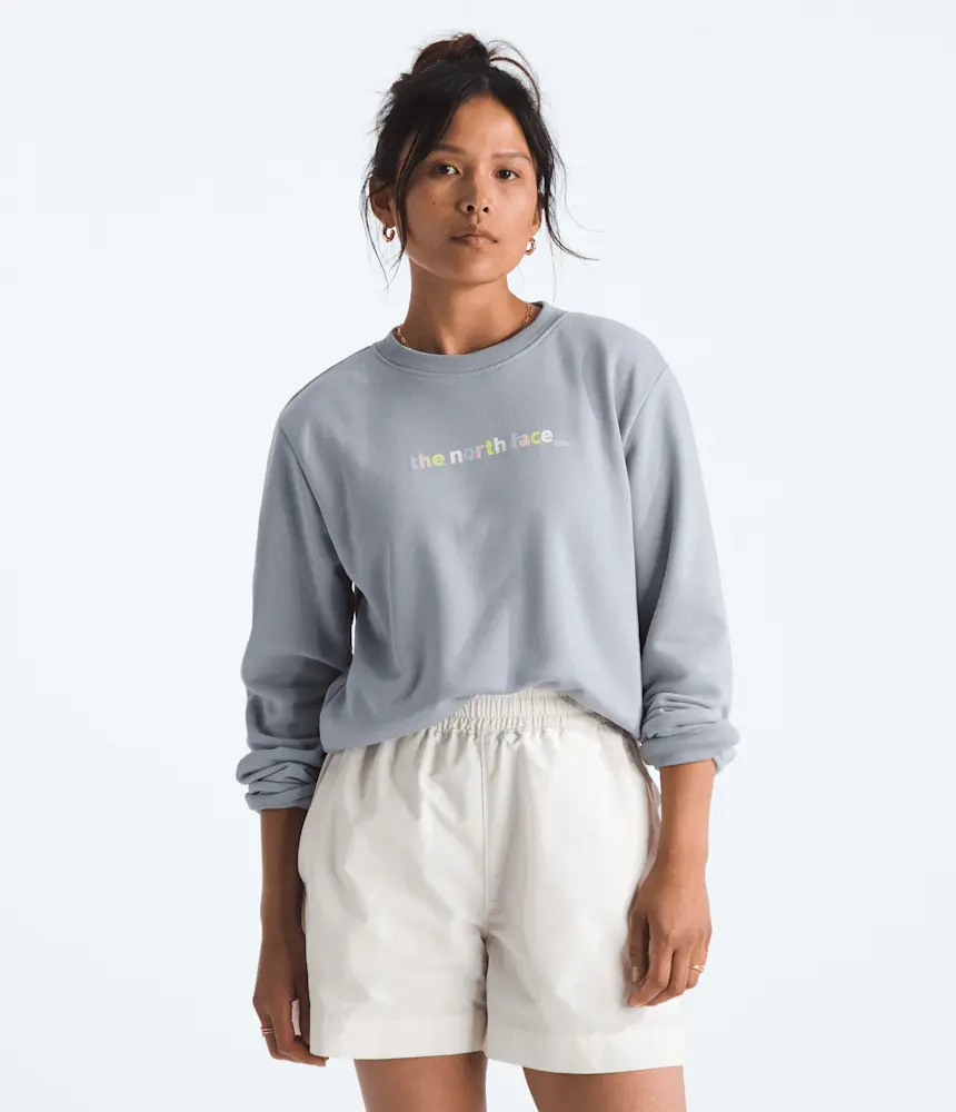 

Женская толстовка Evolution Proud Crew - графика The North Face, Blue Flax