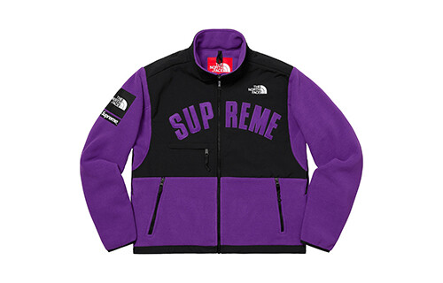

Куртка унисекс Supreme Х The North Face, филетовый/черный