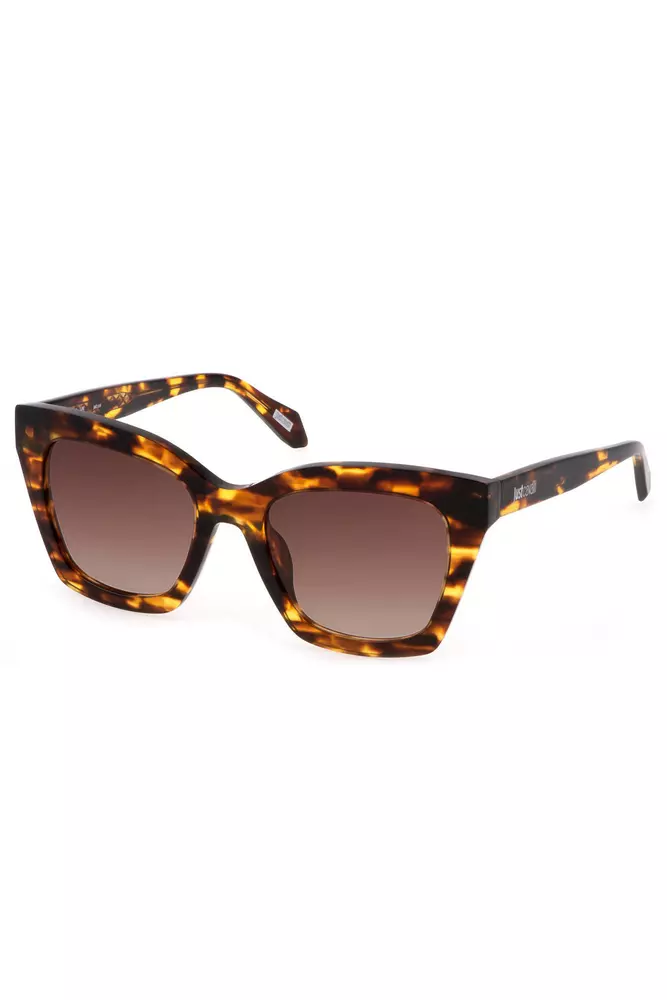

Коричневые пластиковые женские солнцезащитные очки Just Cavalli