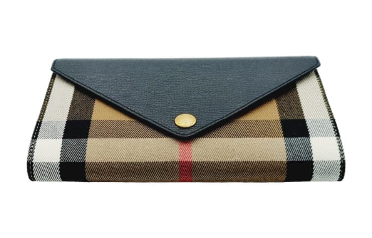 Burberry Сумка через плечо Hannah Check черная — фото 4