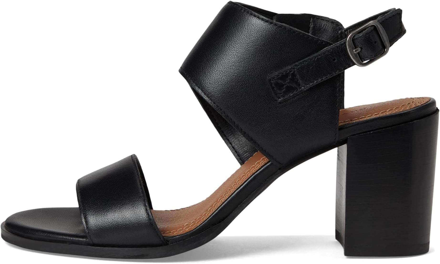 Сандалии Lucky Brand Dinzin Double Band Heeled Sandals, черный — фото 4