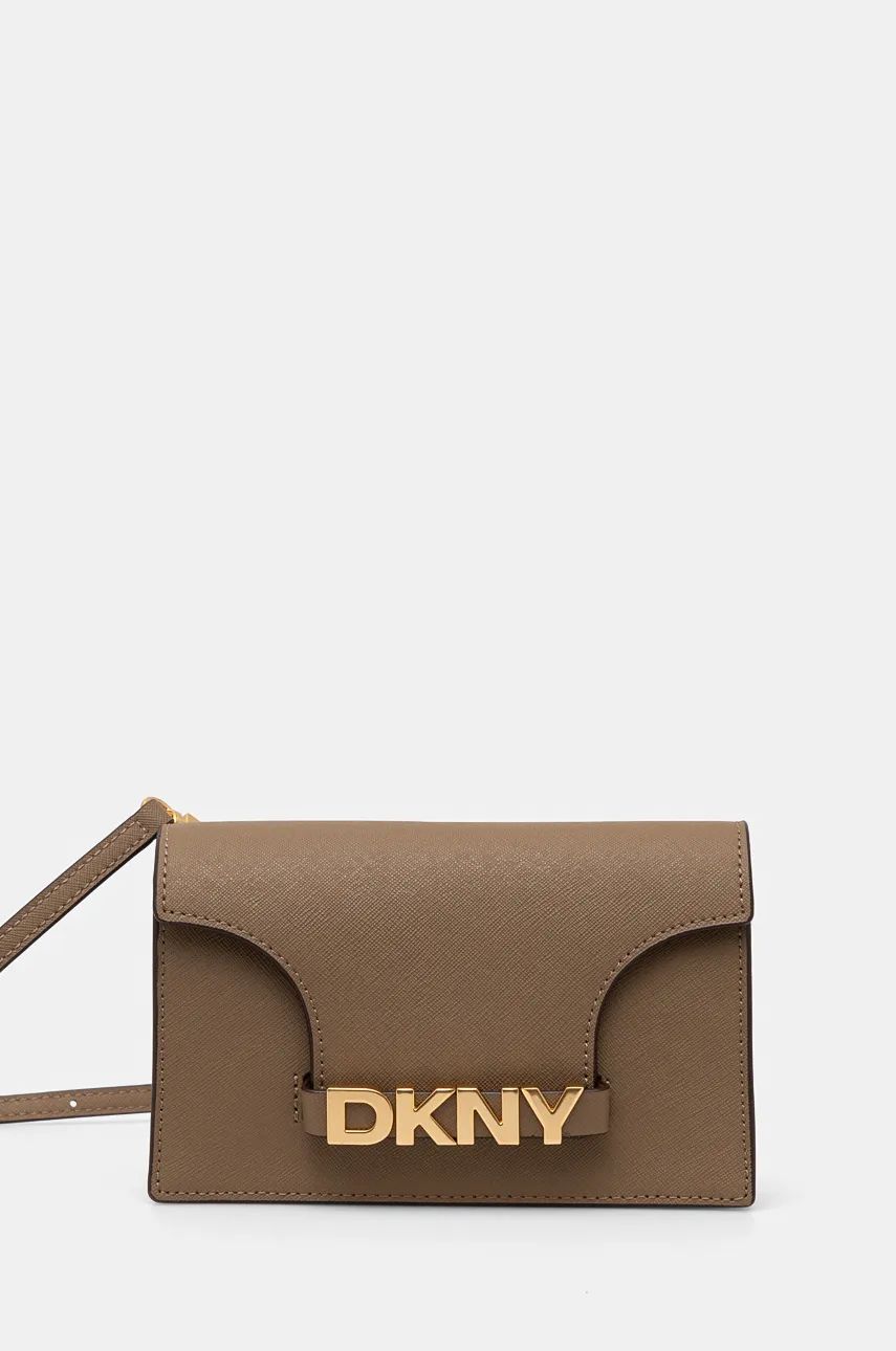 

Кожаная сумка Dkny, бежевый