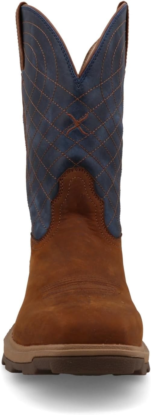 Ботинки Twisted X Men's 11 с вставкой Nano Composite Toe, легкие X Western, Mocha & Denim — фото 4
