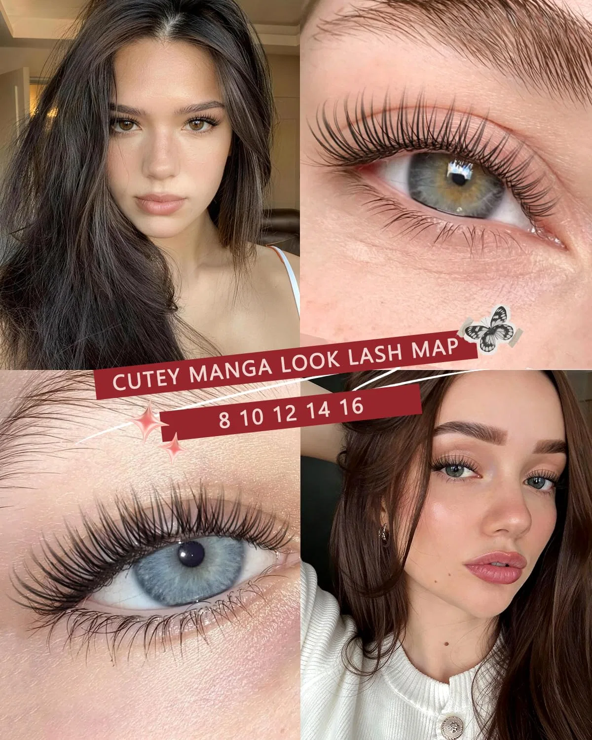 Набор для наращивания ресниц «Aurora Fairy Lash Extension» от Higu Higu Clace, Aurora-4Set — фото 3