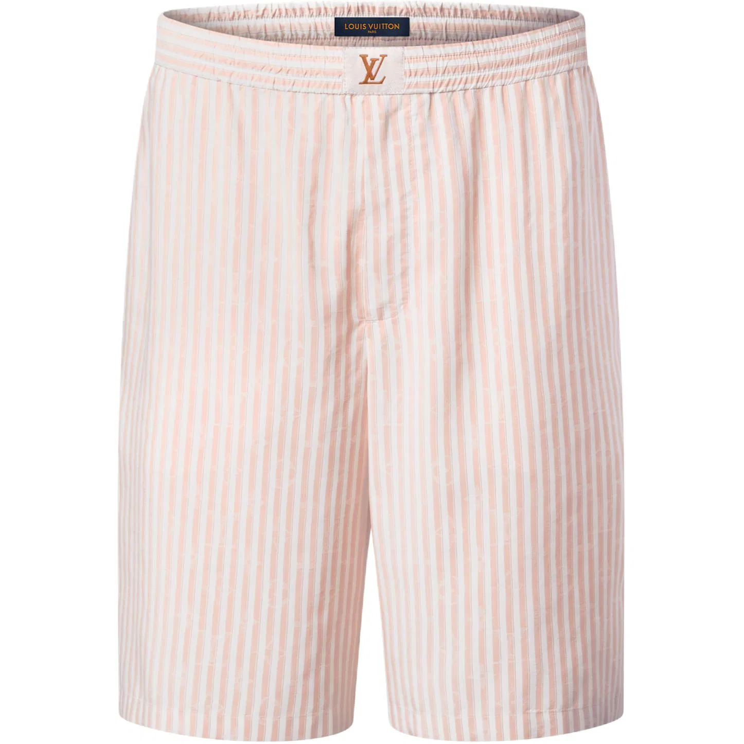 Шорты повседневные Monogram Stripes SS26 Louis Vuitton красно-белые
