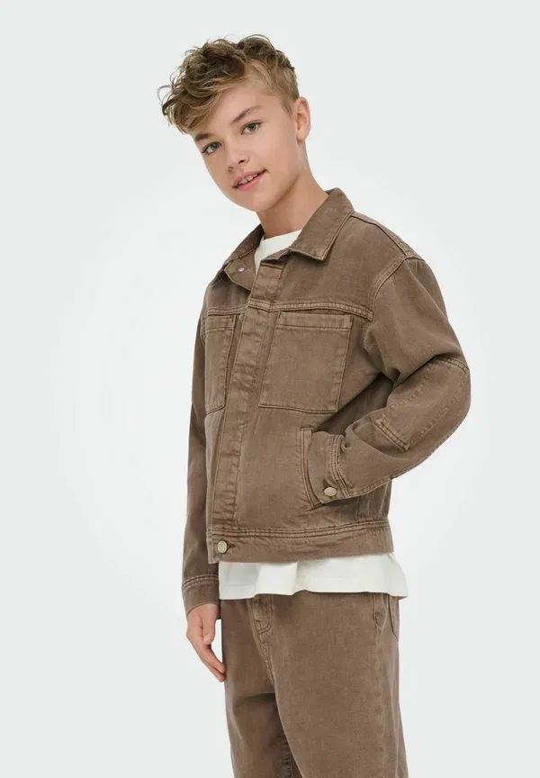 Куртка джинсовая Only & Sons Junior, коричневый деним — фото 2
