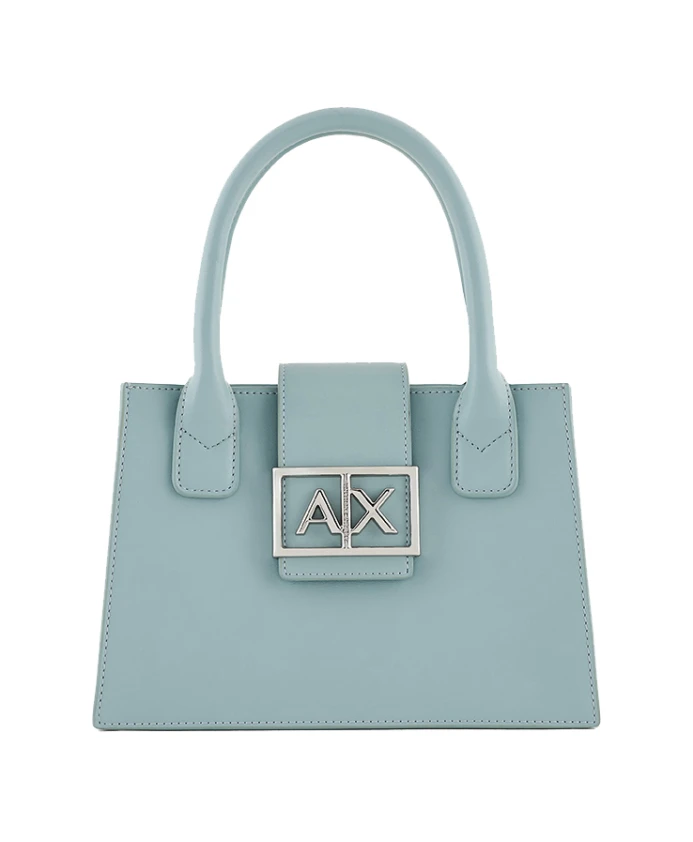 

Синяя фактурная сумка со съемным ремешком Armani Exchange, синий