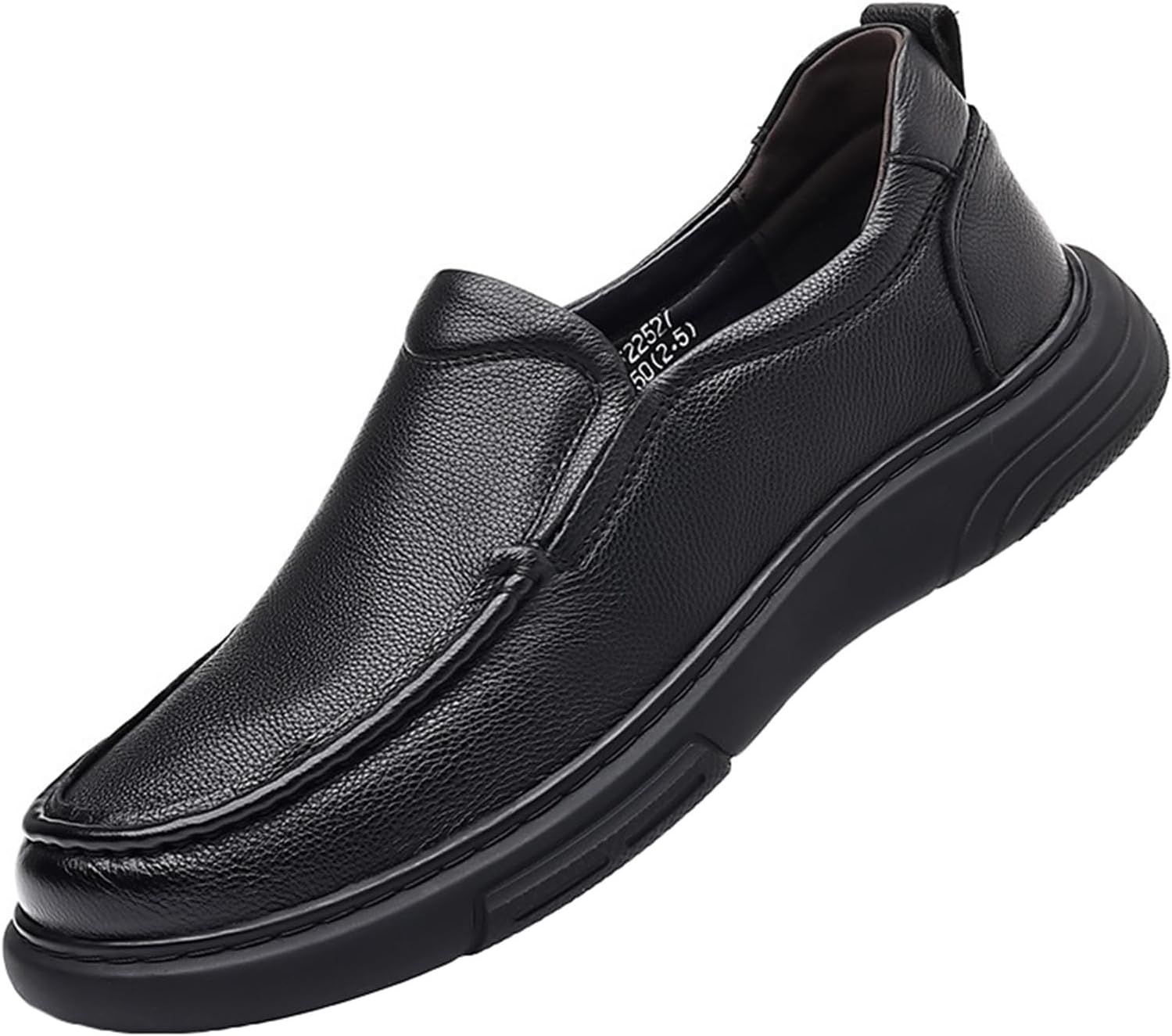 

Мужские мокасины JiuQing, деловые формальные туфли, слипоны с мягкой подошвой из кожи, черный