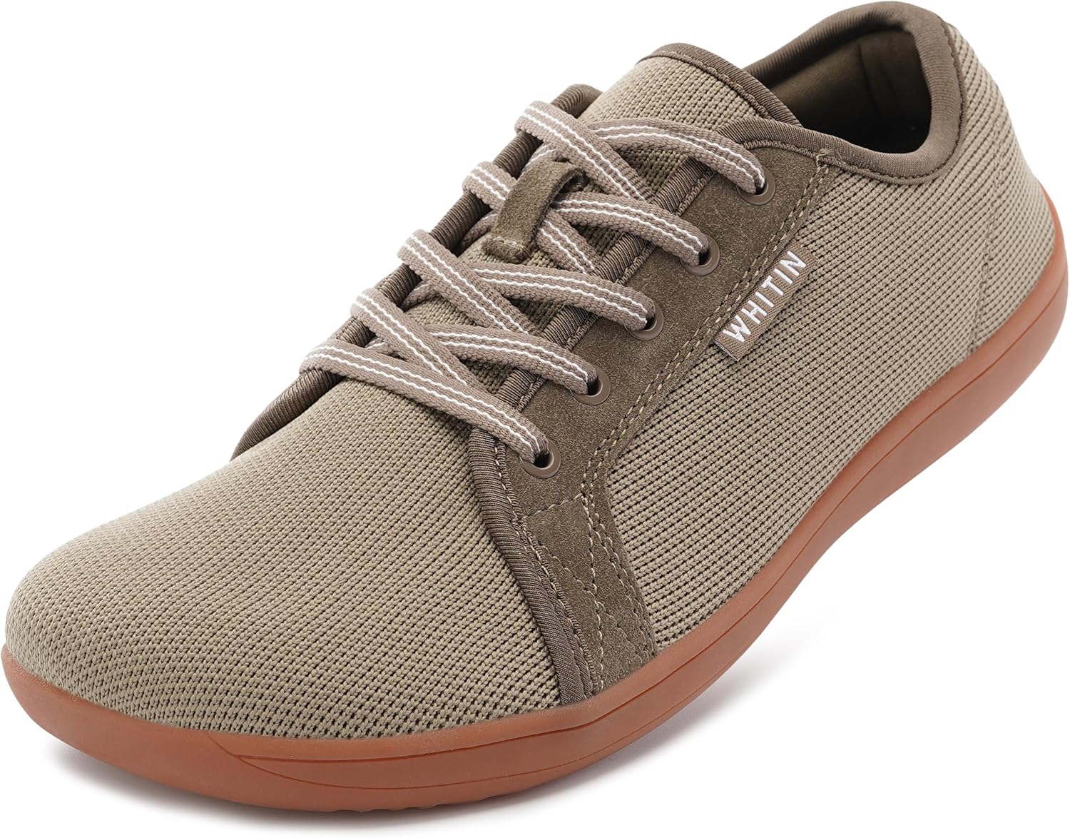 

Мужские минималистичные кроссовки WHITIN с широким носком, Подошва с нулевым перепадом, Максимальный комфорт, коричневый