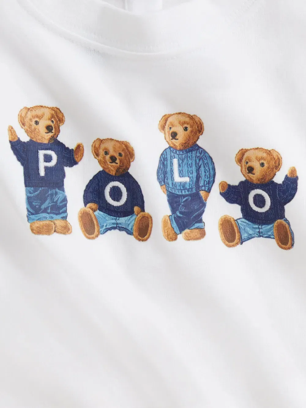 Футболка с графическим принтом Polo Ralph Lauren Kids, белый — фото 4