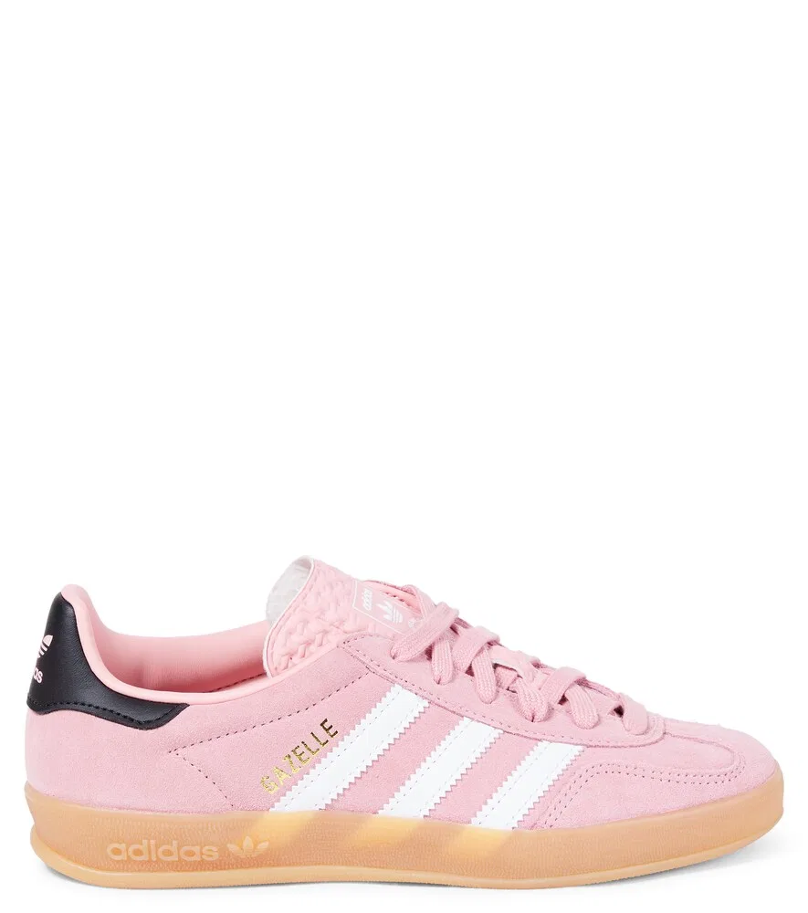 Замшевые кроссовки Gazelle Indoor Adidas Originals Kids, розовый — фото 4