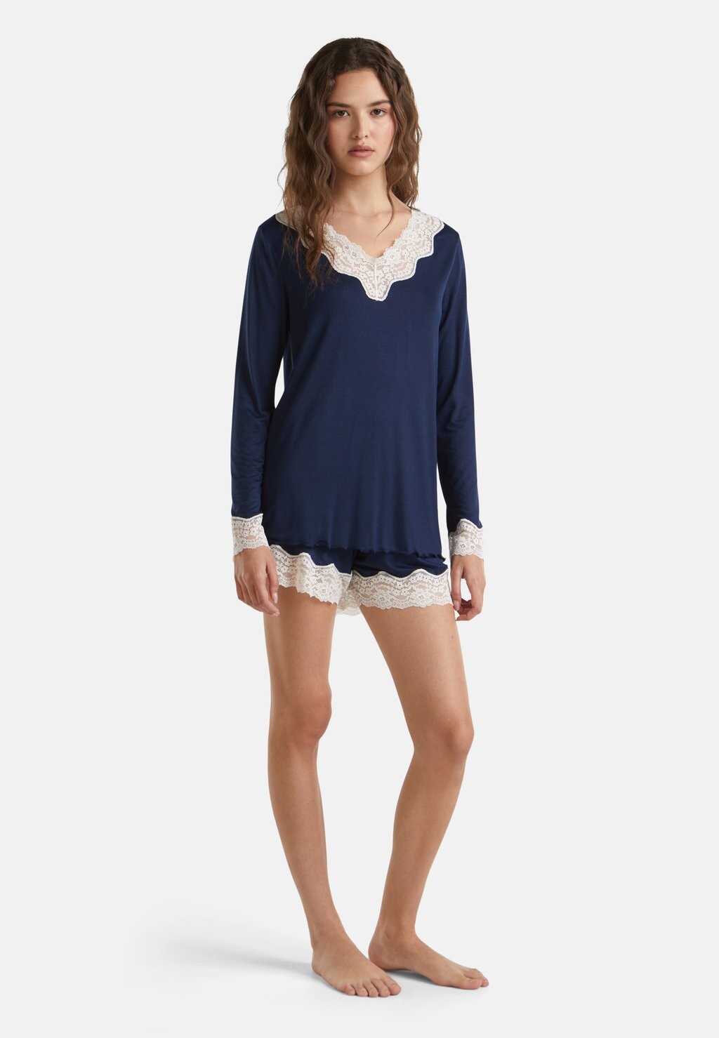 

Верх пижамы WITH DETAIL United Colors of Benetton, синий