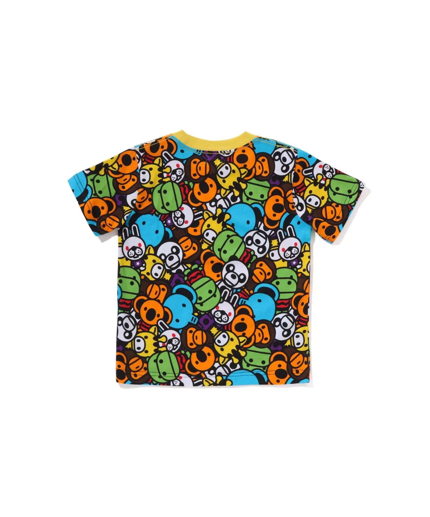 Детская футболка с принтом Milo All Friends A BATHING APE разноцветная — фото 2