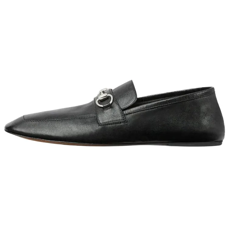 GUCCI Кожаные повседневные туфли мужские Black