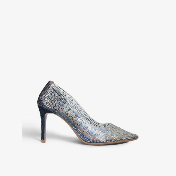 Корты из ПВХ Lovebird, украшенные кристаллами Carvela, темно-синий