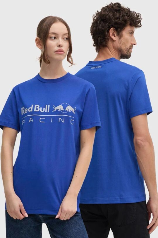 

Хлопковая футболка Red Bull Racing x Pepe Jeans, синий