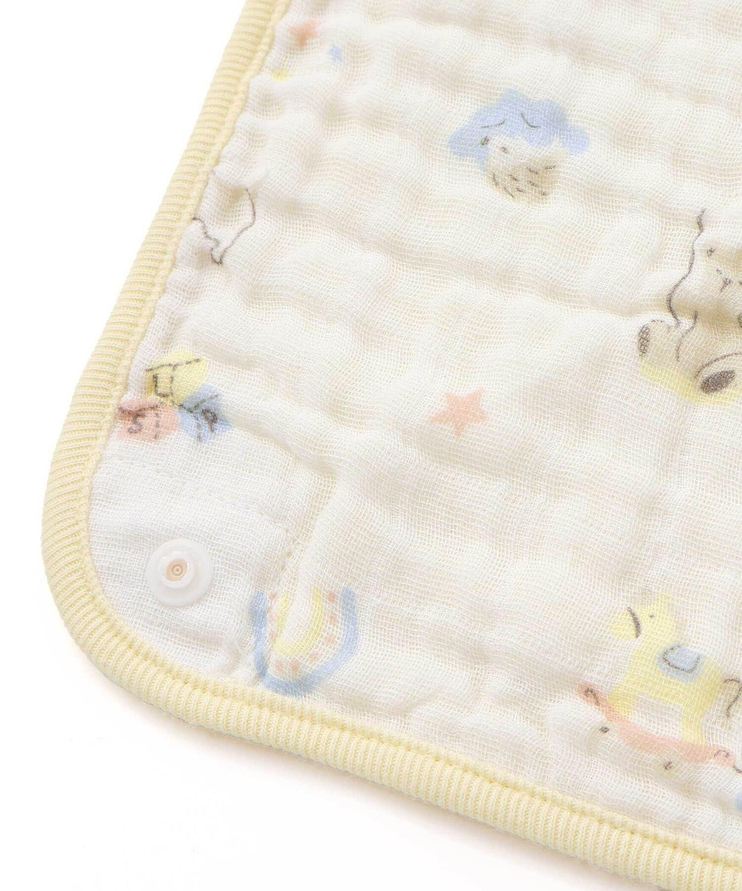 Нагрудник-платок из марли с узором для младенцев SLAP SLIP BABY, White — фото 4