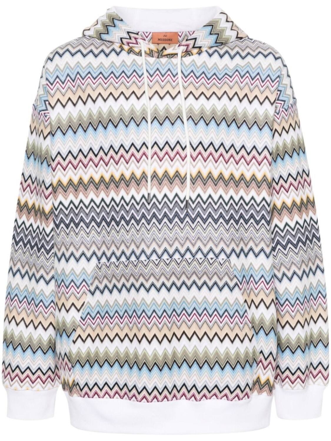 

Missoni худи с узором зигзаг, белый