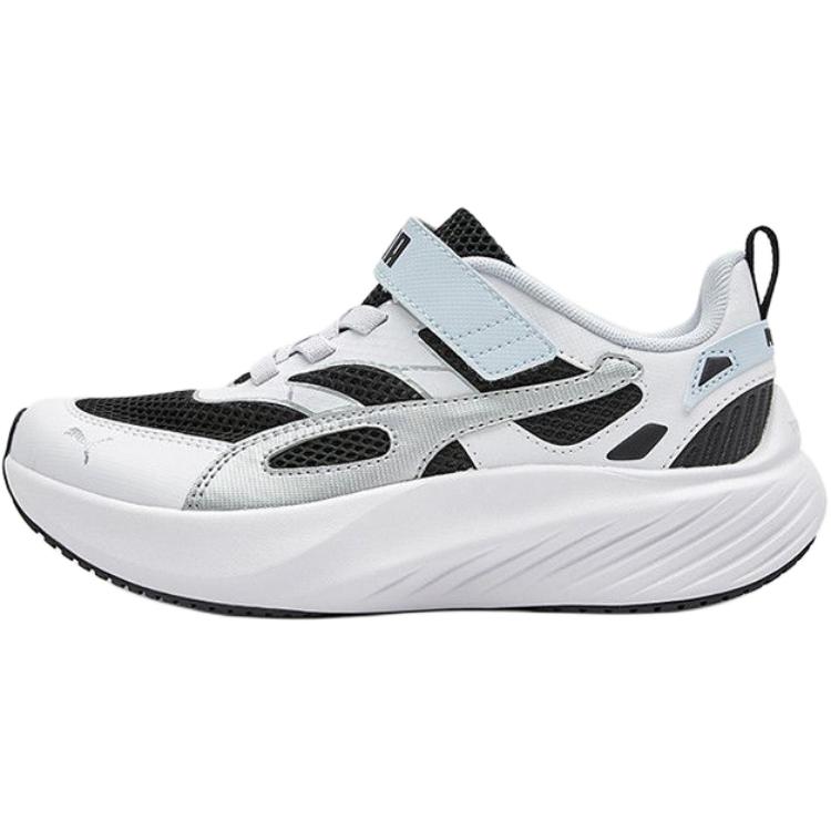 

Кроссовки для бега Pounce Lite Low Top для детей и подростков PUMA, белый/черный