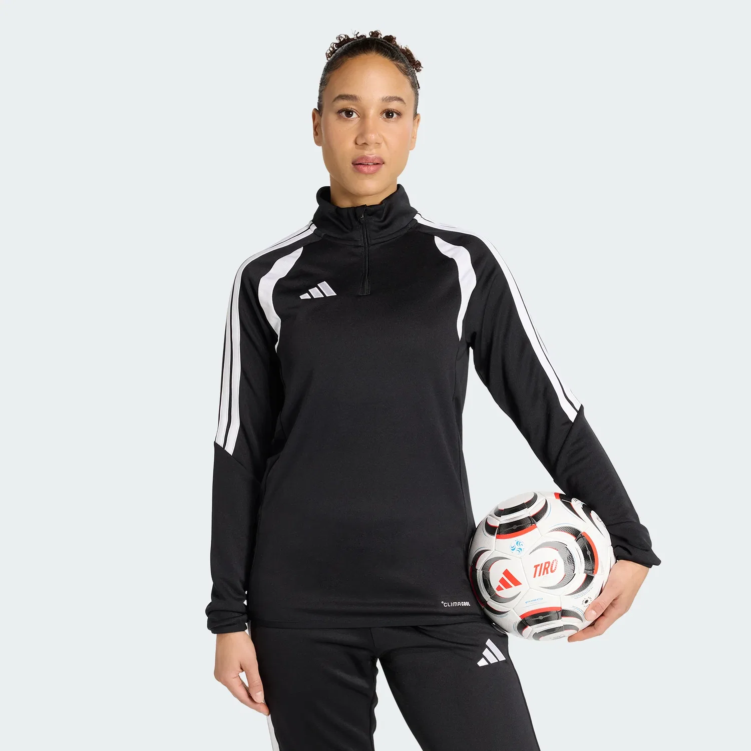 Женская тренировочная футболка adidas Tiro26 League, черный/белый