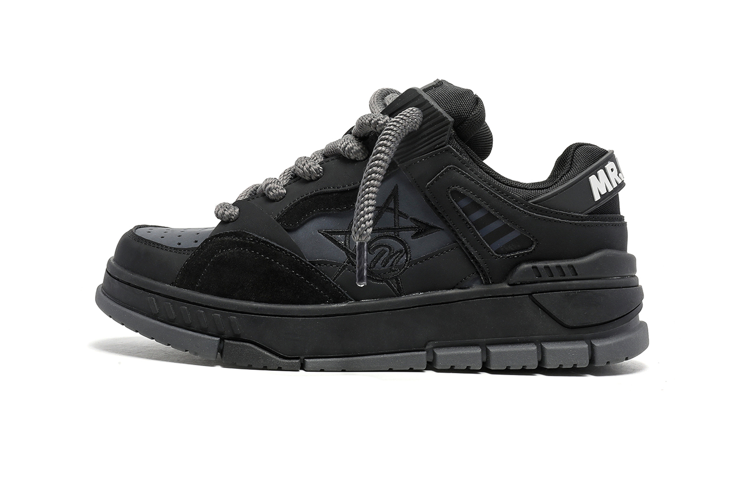 

MR.PESIN Низкие скейтерские кроссовки унисекс черные, цвет Black