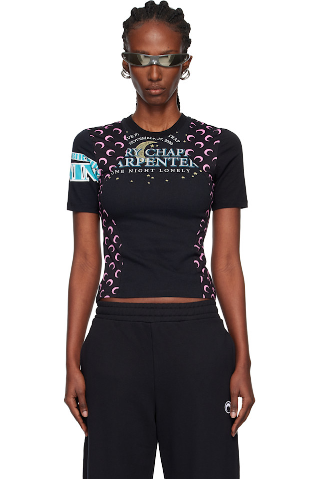 

Marine Serre Футболка с графическим принтом Regenerated для младенцев