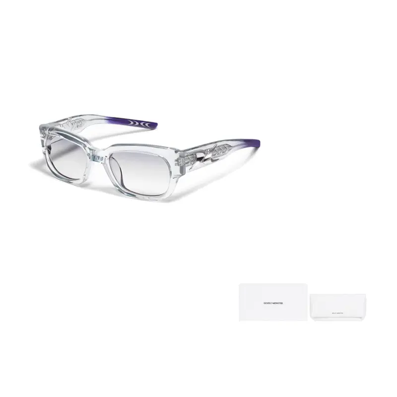 

GENTLE MONSTER Девятикомпонентные солнцезащитные очки GC4, Transparent Blue