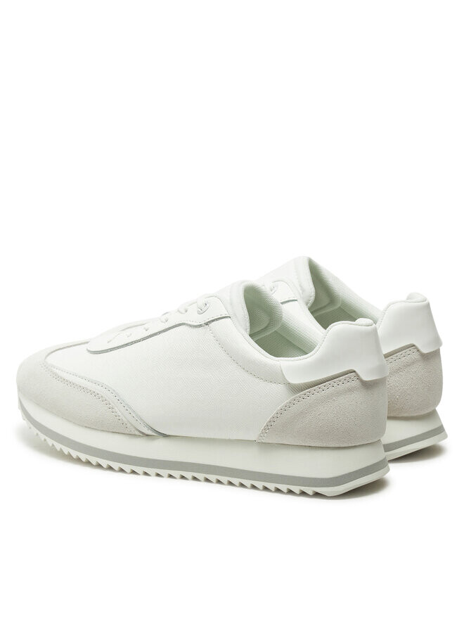 Кроссовки Calvin Klein Runner Lace Up - Mono Mix HW0HW02294, белый — фото 3