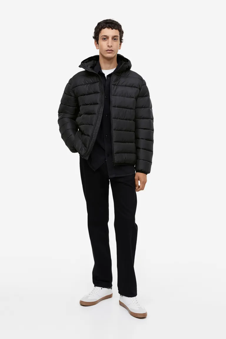 

Легкая стеганая куртка H&M, черный
