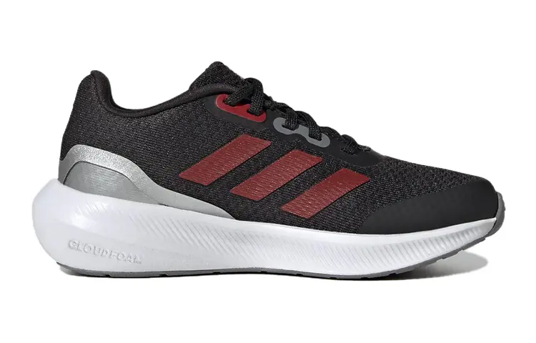 Кроссовки Runfalcon 3.0 Kids, низкие, черные/красные Adidas, черный/красный — фото 2