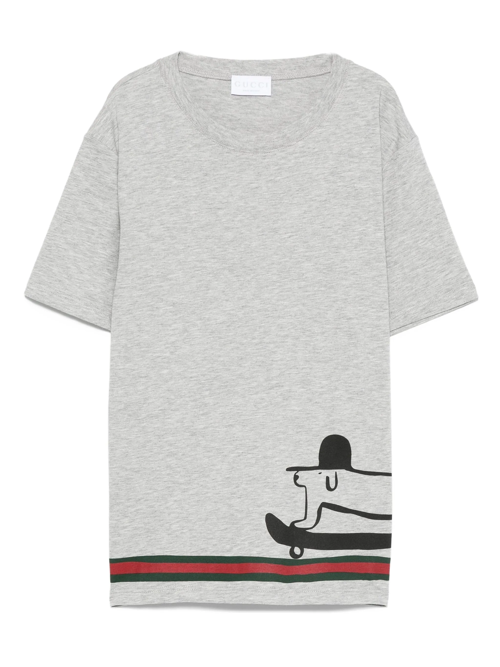 

Футболка с принтом из коллаборации с Euan Roberts Gucci Kids, серый