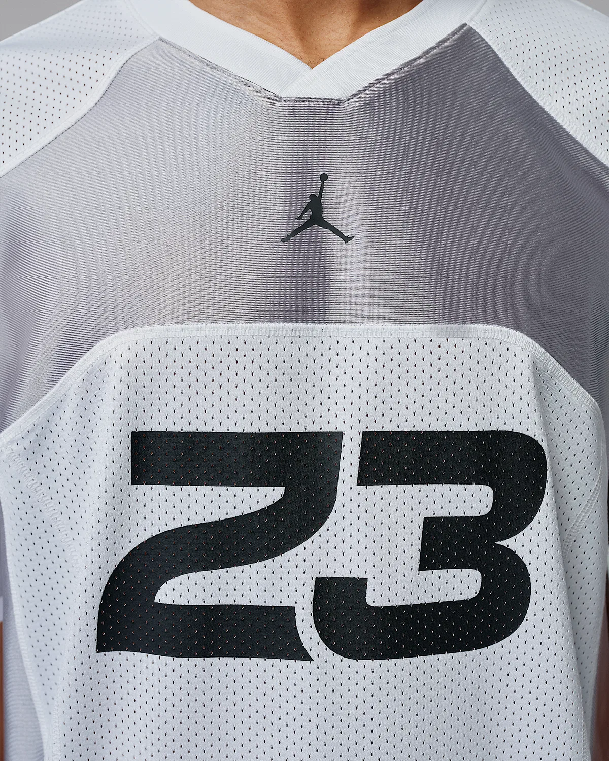 Мужская джерси Jordan Flight, White/Light Smoke Grey/Black — фото 4