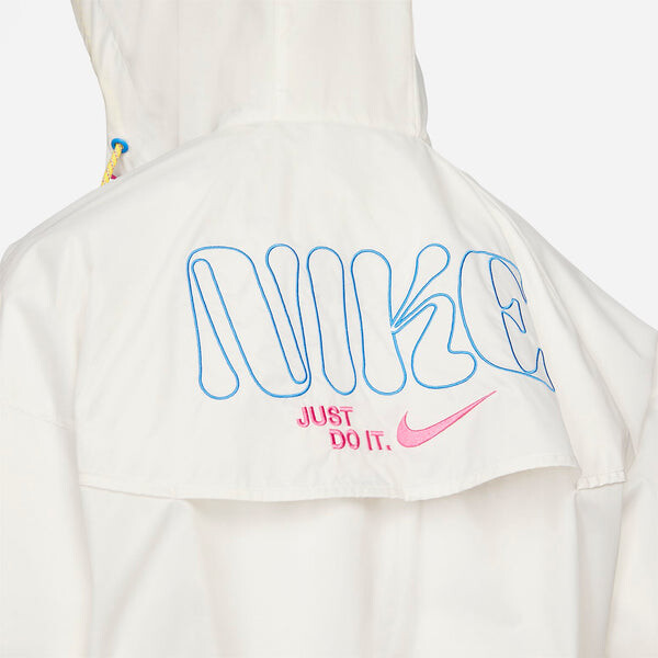 Куртка Nike Woven Sports Hooded Windbreaker Jacket 'White', белый — фото 2