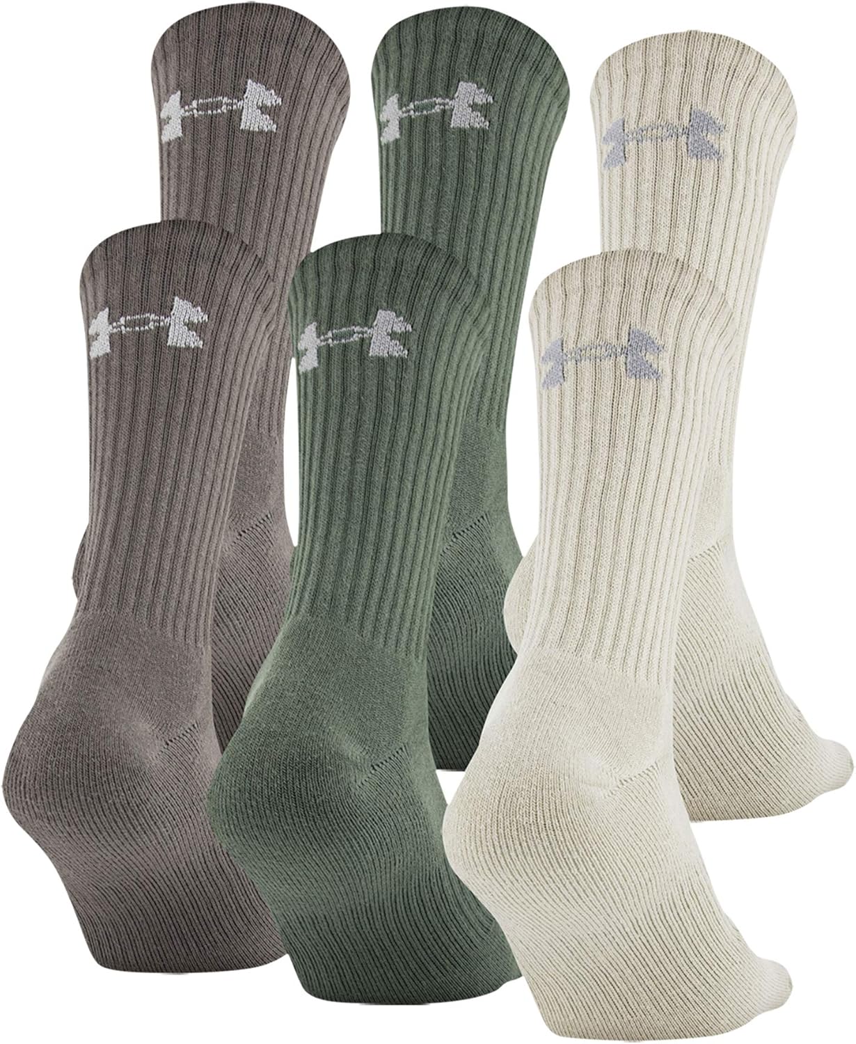 

Хлопковые носки Under Armour для взрослых, несколько пар, Neutral Assorted (6-Pairs)