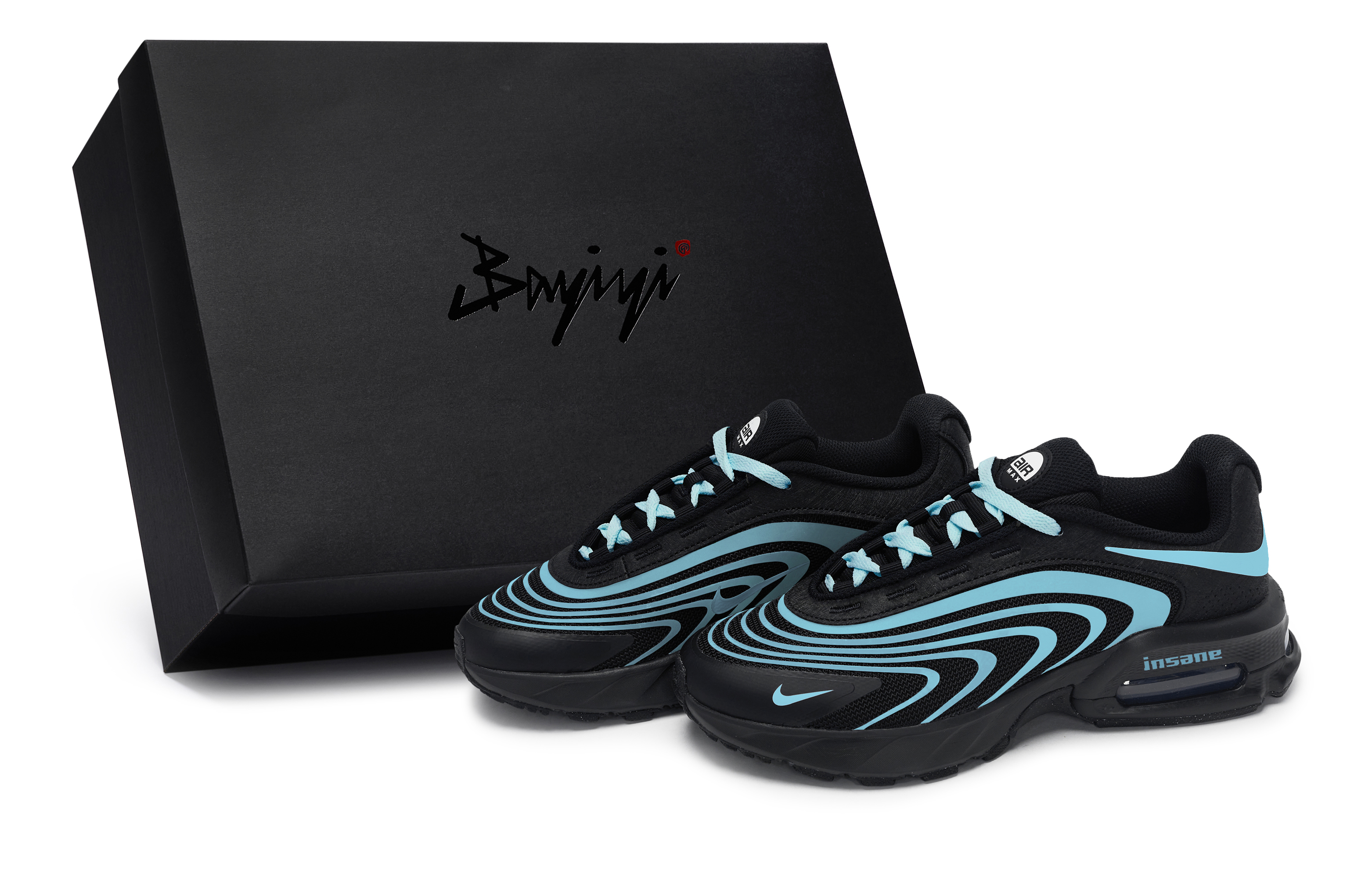 

Nike Кроссовки Air Max Fire Casual, мужские, низкие, черно-синие
