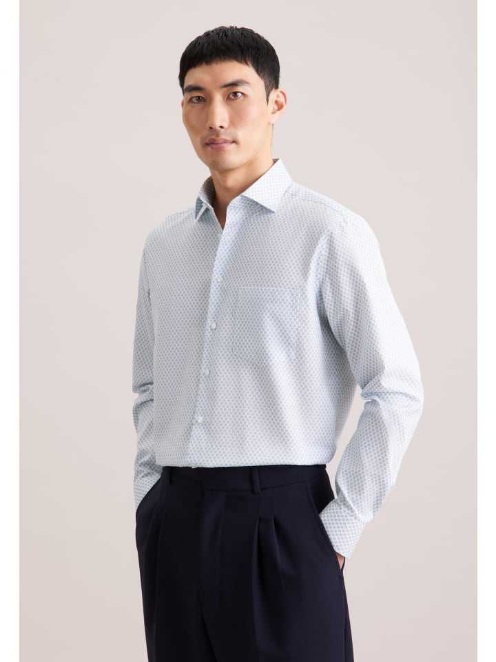 

Seidensticker Деловая рубашка, стандартный размер, бирюзового цвета