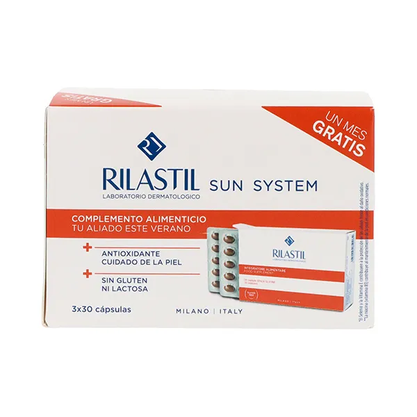

Биологически активная добавка Triplo Sun System Oral Rilastil, 90 UD