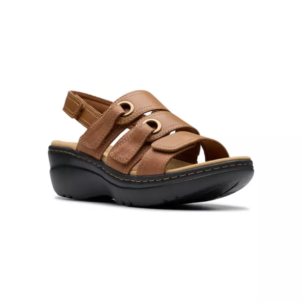 Женские босоножки на танкетке Merliah2 Clarks, цвет tan leather
