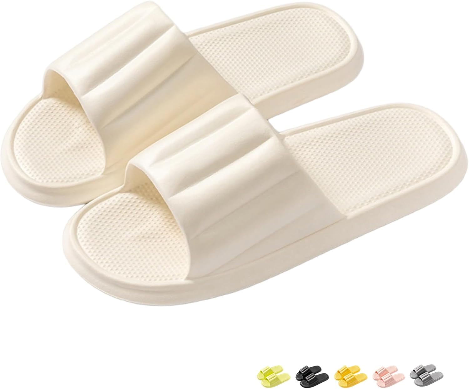 

Летние тапочки для женщин и мужчин для дома, противоскользящие, для ванной и душа, домашние туфли, пляжные сандалии Iwhgrmp, белый