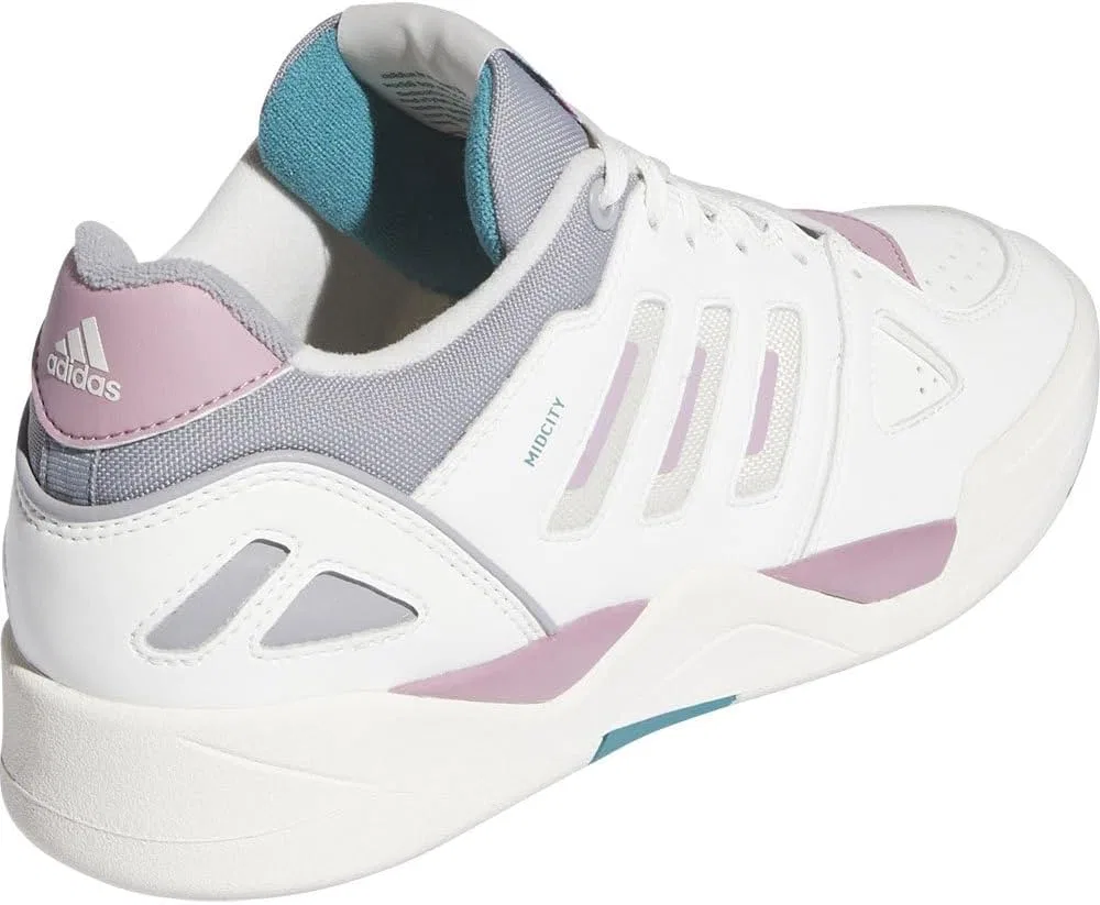 Мужские низкие кроссовки Adidas Midcity, Core White Wonder Orchid Light Onix — фото 3