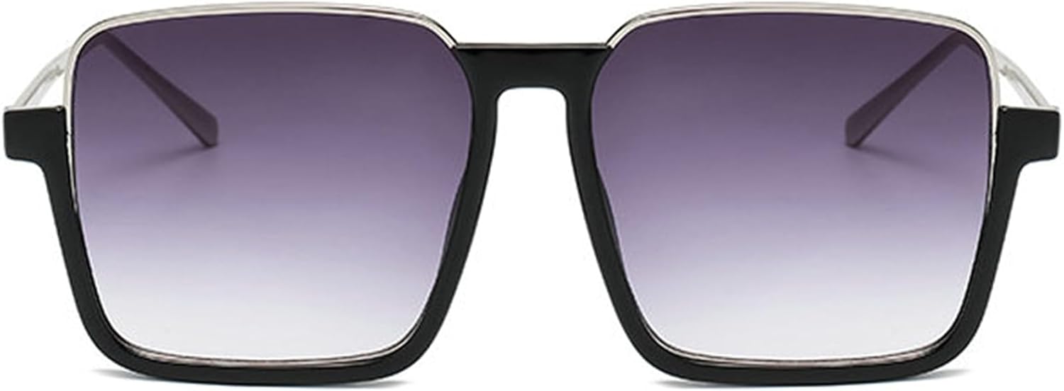 

Мужские солнцезащитные очки больших квадратных размеров, модные винтажные солнцезащитные очки с градиентным переходом, женские стильные дизайнерские очки UV400 helena, C1