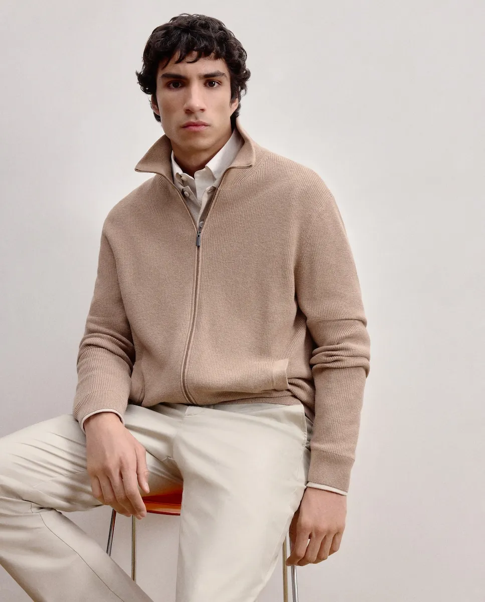 

Мужская куртка на молнии Dustin, коричневый