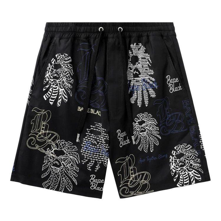 

Шорты BAPE Black Bape Graphic Stitch Shorts, Black