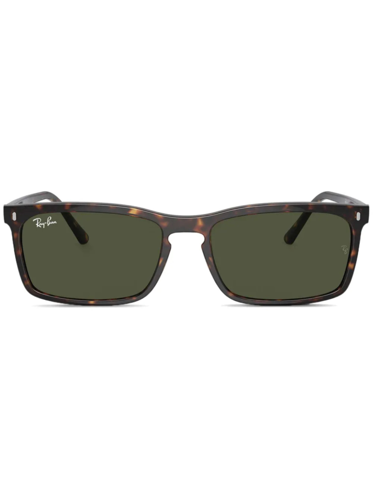 

Ray-Ban солнцезащитные очки в прямоугольной оправе, коричневый