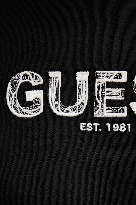 

Хлопковая футболка Guess, черный