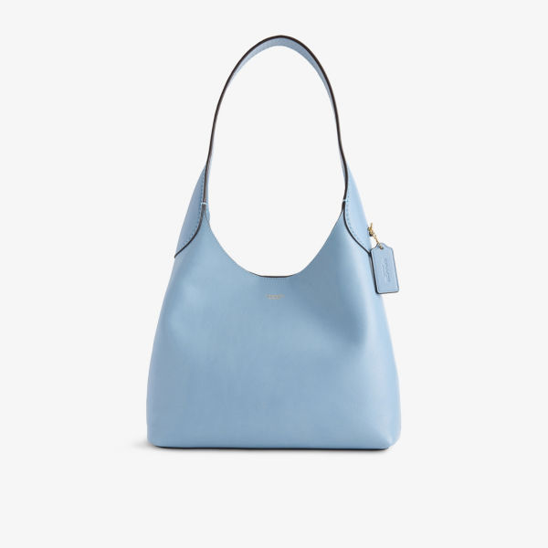 

Сумка кожаная Coach Brooklyn 28, голубой