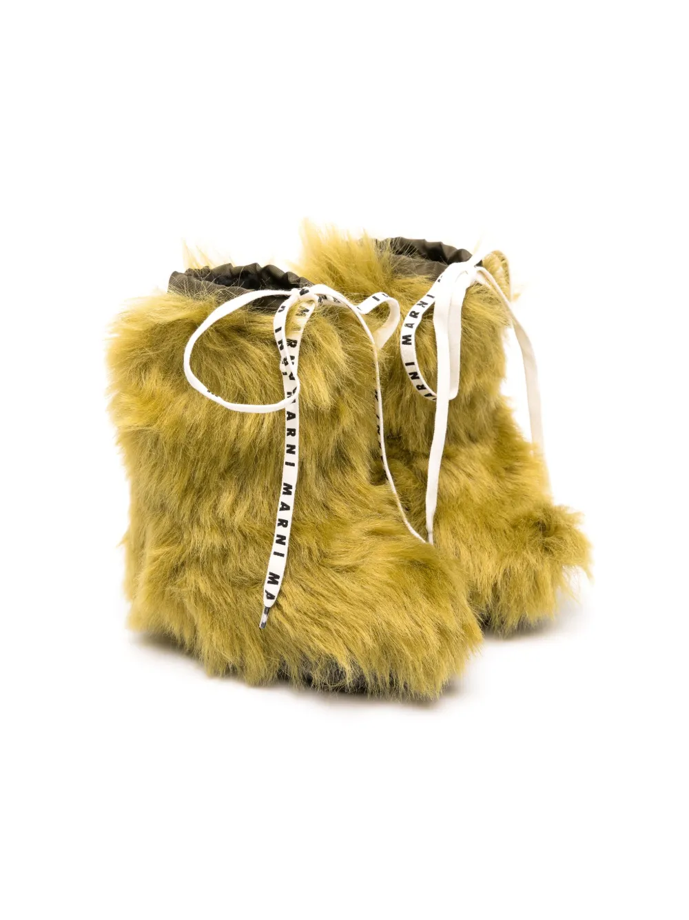 

Сапоги с искусственным мехом Marni Kids, зеленый