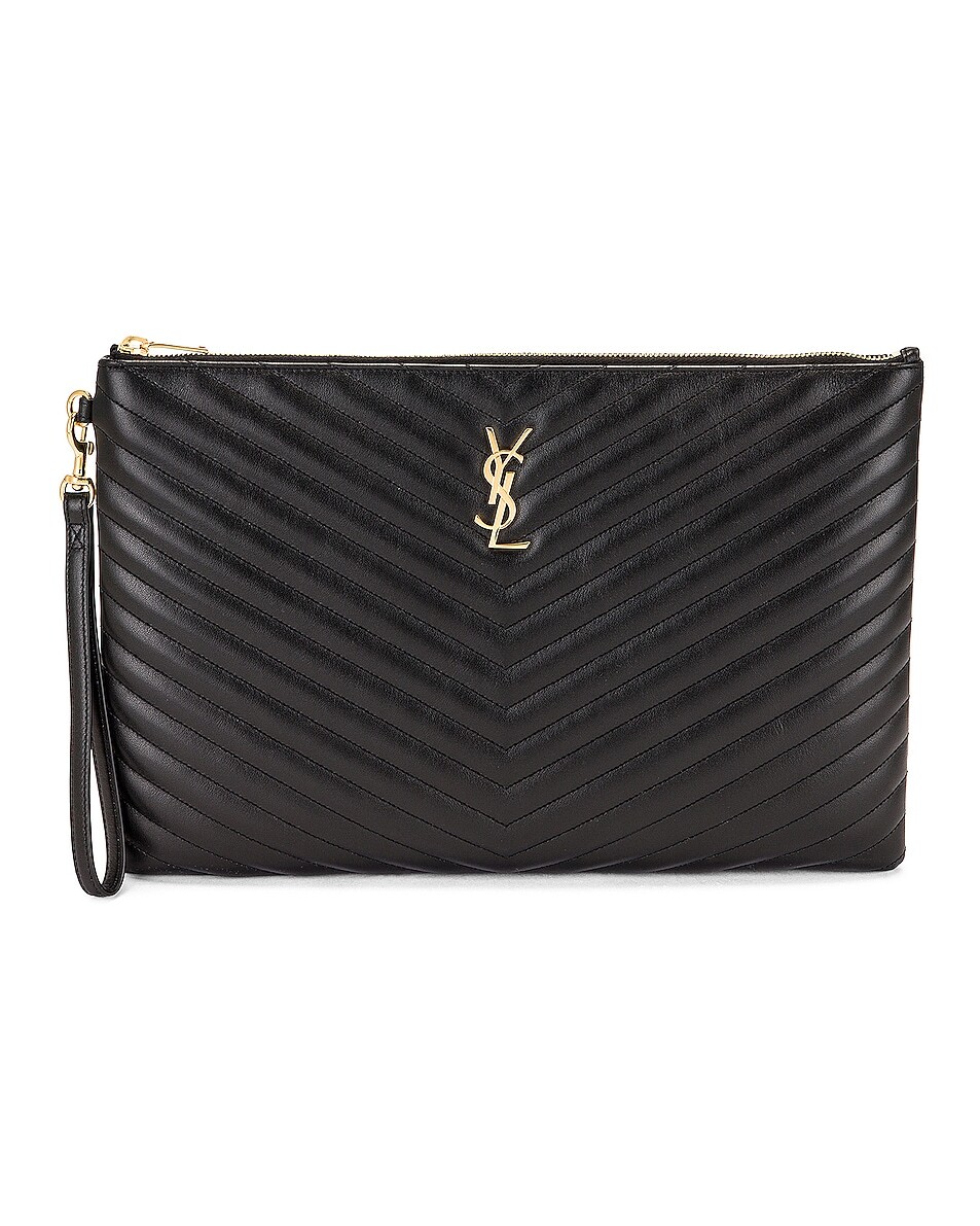 

Сумка Saint Laurent Monogramme Pouch, неро