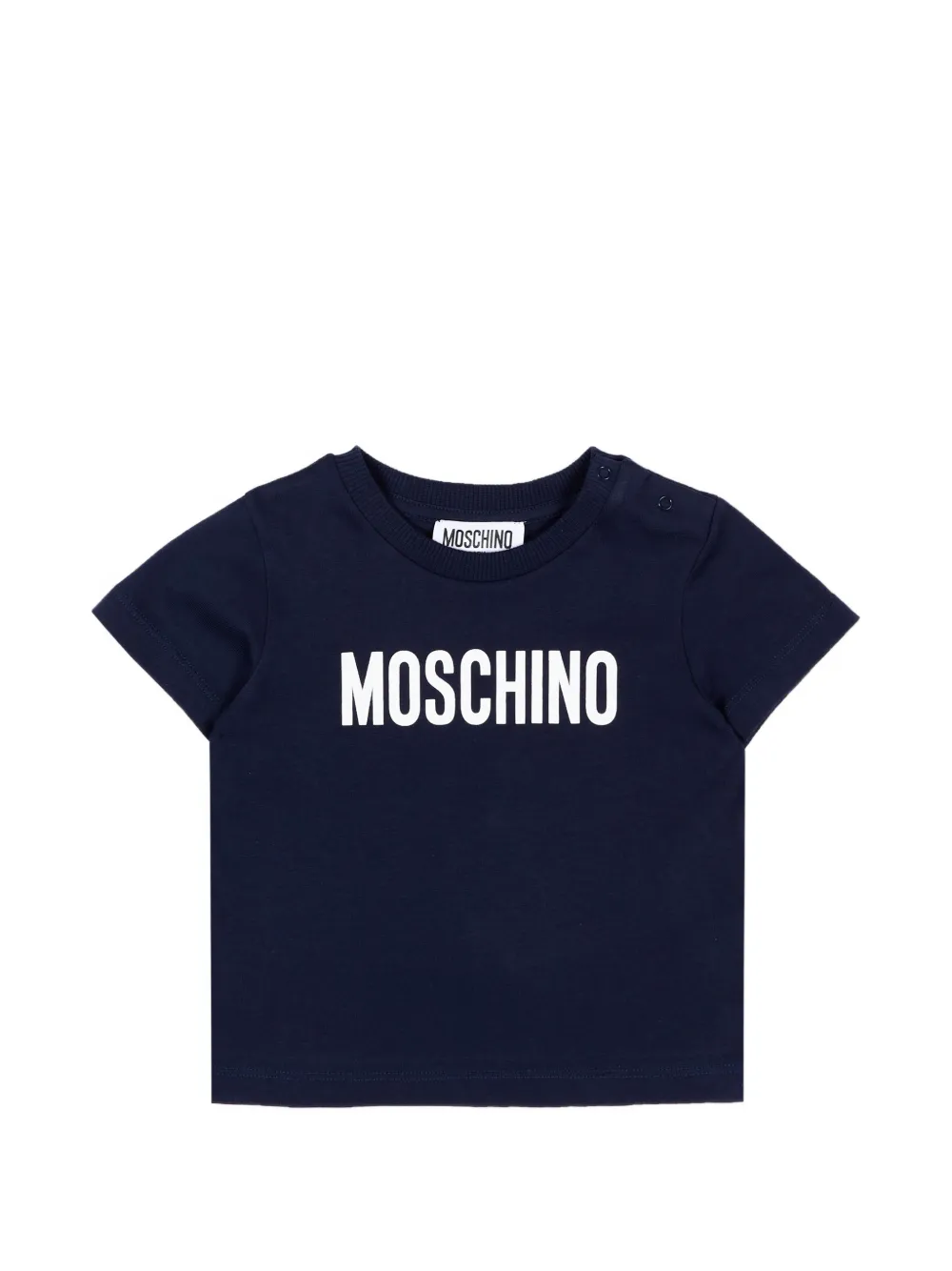 

Футболка с короткими рукавами Moschino Kids, синий